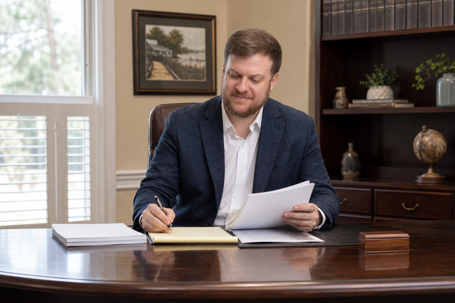 Louisiana estate dispute lawyer reviews succession records and financial documents