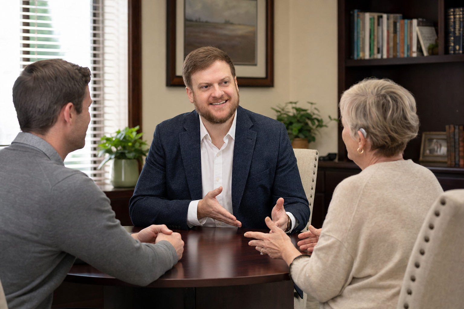 Baton Rouge elder law attorney meeting with an older Louisiana client