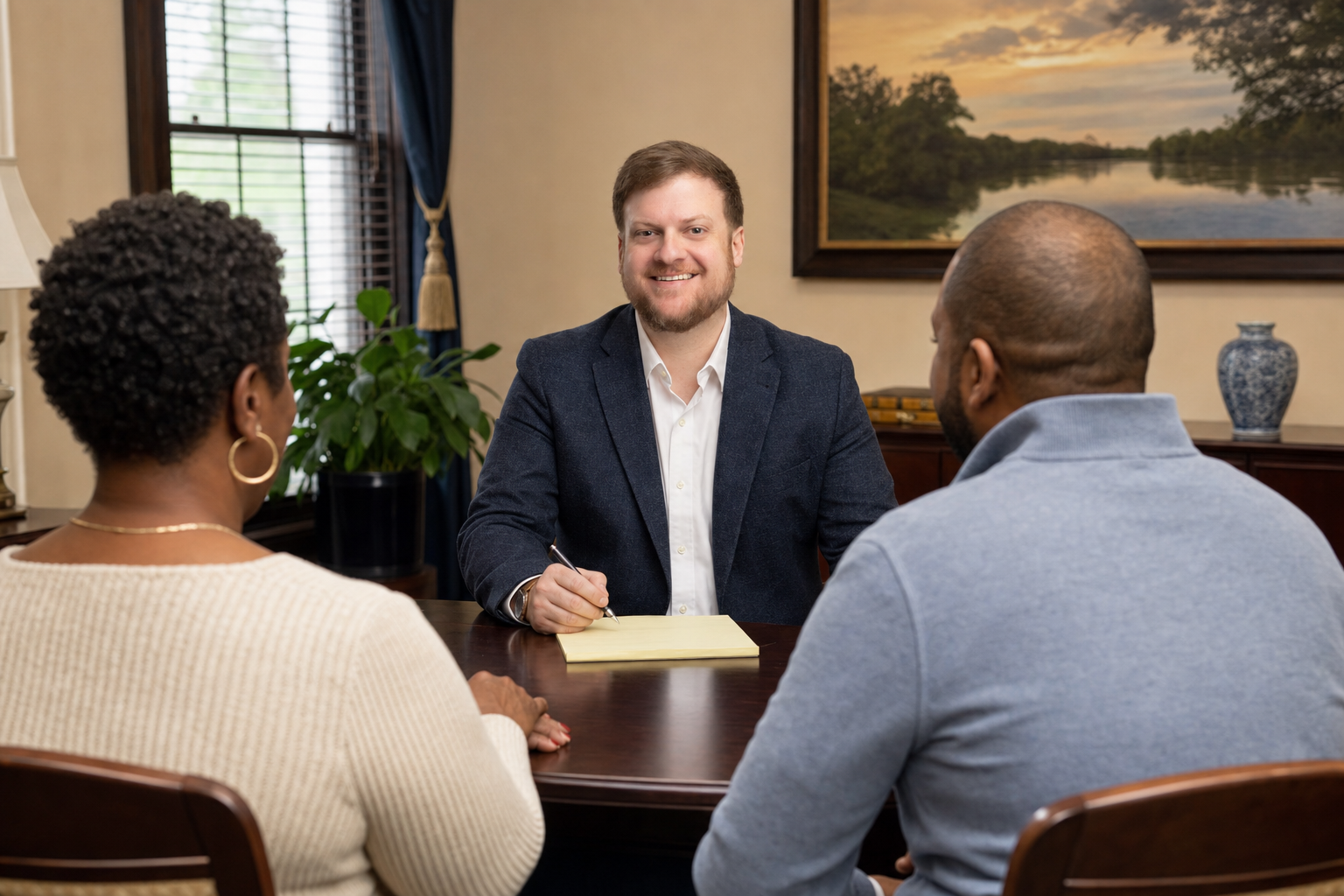 Field Law attorney discussing Louisiana elder law and incapacity planning with a couple