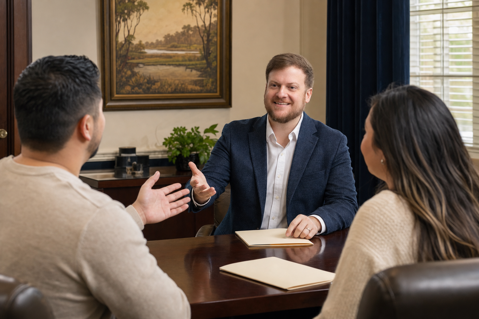 Baton Rouge business startup attorney meeting with small business owners