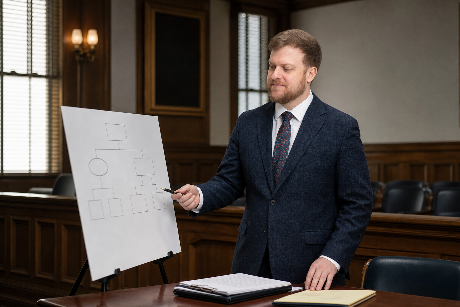 Louisiana succession litigation counsel reviews evidence before an estate hearing