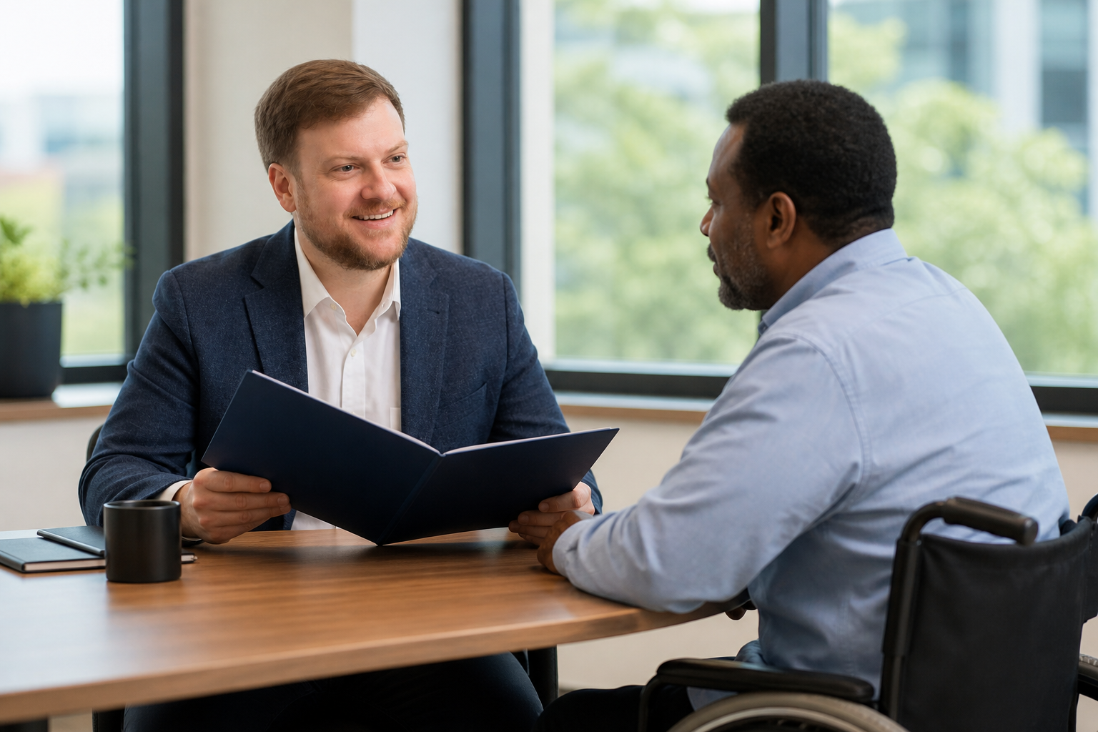 Louisiana special-needs trust lawyer meeting with a client about accessible estate planning