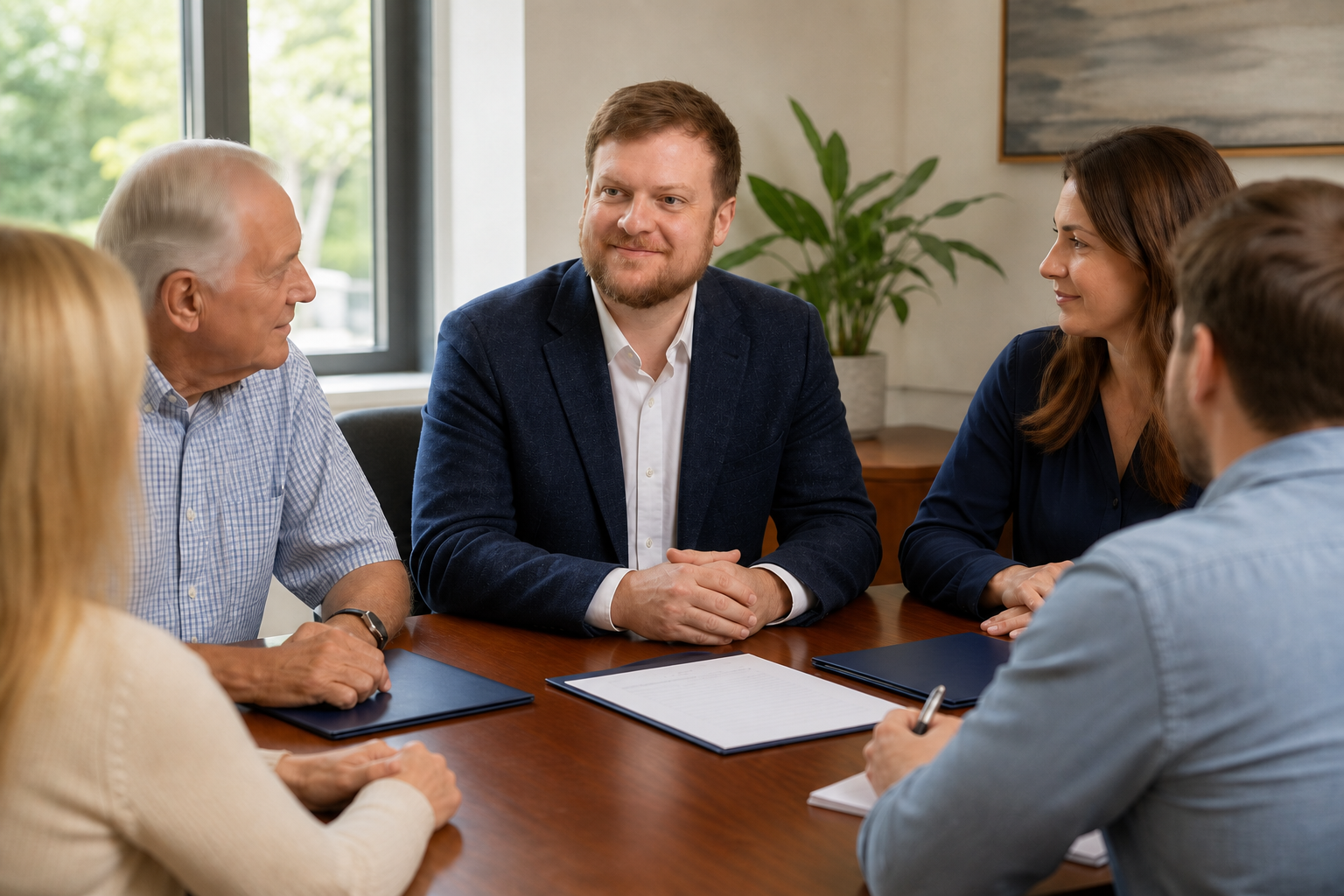 Zachary estate lawyer meeting with a northern East Baton Rouge Parish family